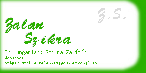 zalan szikra business card